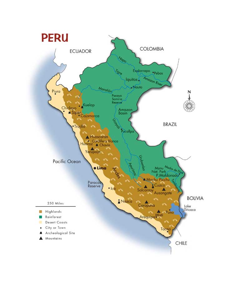 Ja! 17+ Lister over Peru Karte Spanisch? Cerro pishgos ist liegt